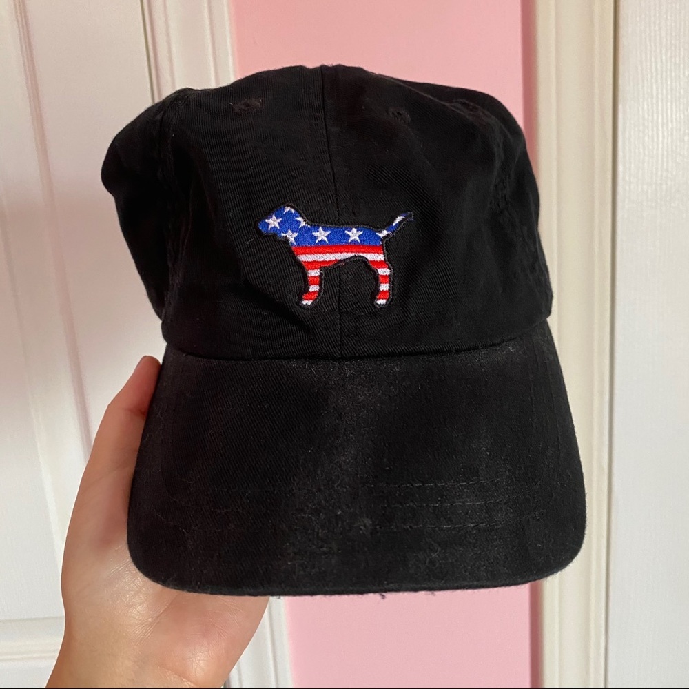 vs pink | hat - black & 🇺🇸 ♡
